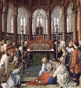 Rogier van der Weyden The Exhumation of Saint Hubert Spain oil painting artist